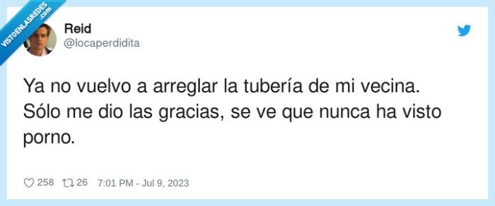 arreglar,tubería,gracias,vecina