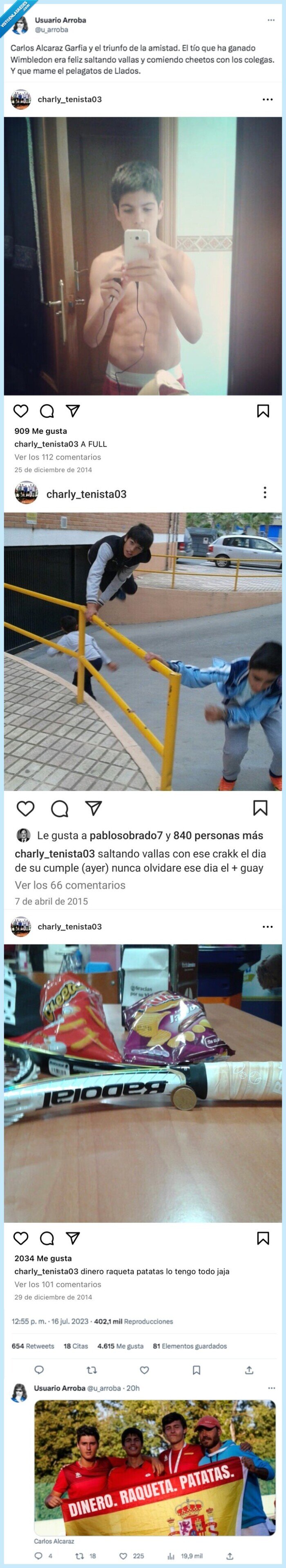 dinero,raqueta,monedas,patatas,alcaraz,tenis