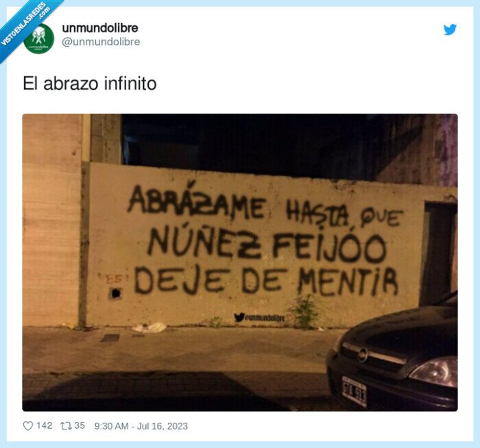 infinito,abrazo,feijoo,mentir