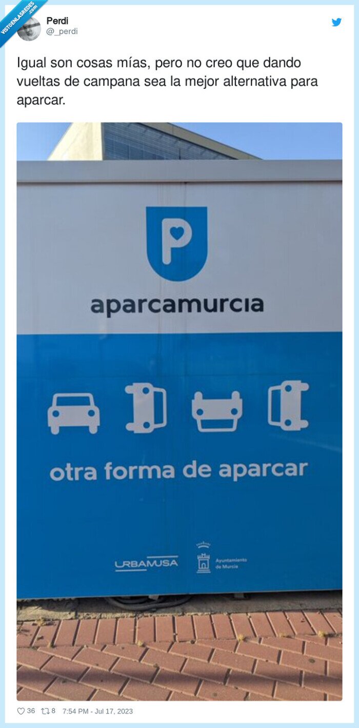 alternativa,vueltas,campana,aparcar