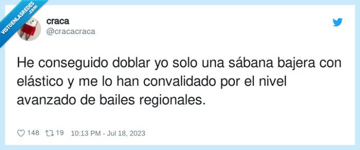 convalidado,conseguido,bailes regionales,elástico,sábana