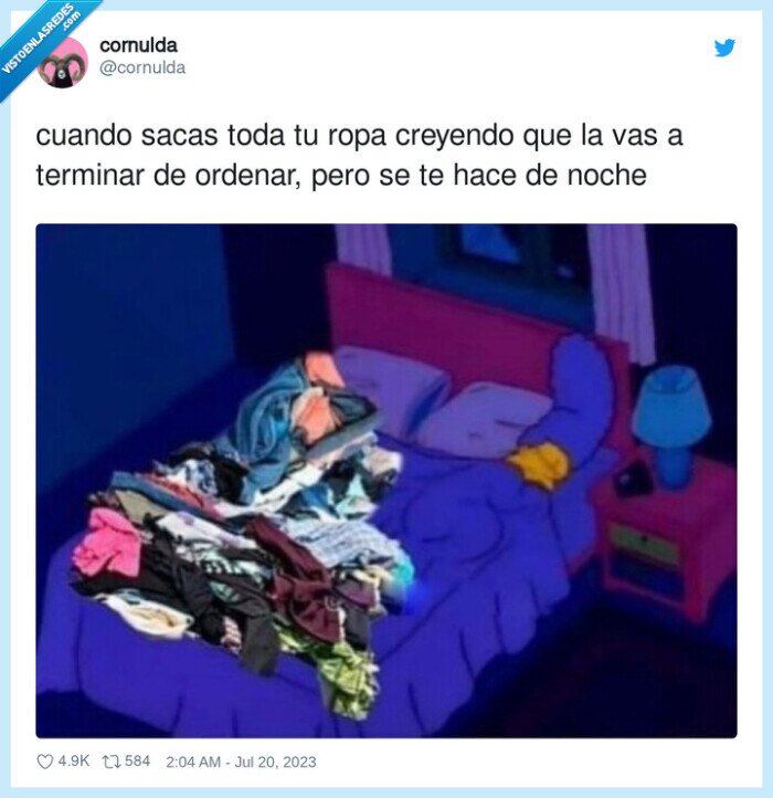 terminar,ordenar,ropa,sacar,noche