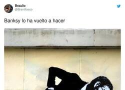 Enlace a Banksy ha sido rápido esta vez, por @Brantifasco