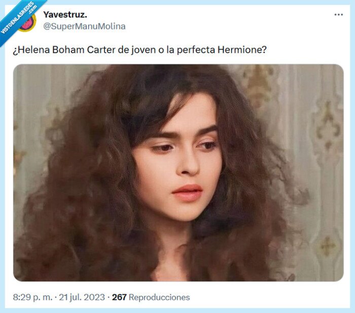hermione,helena boham carter,joven