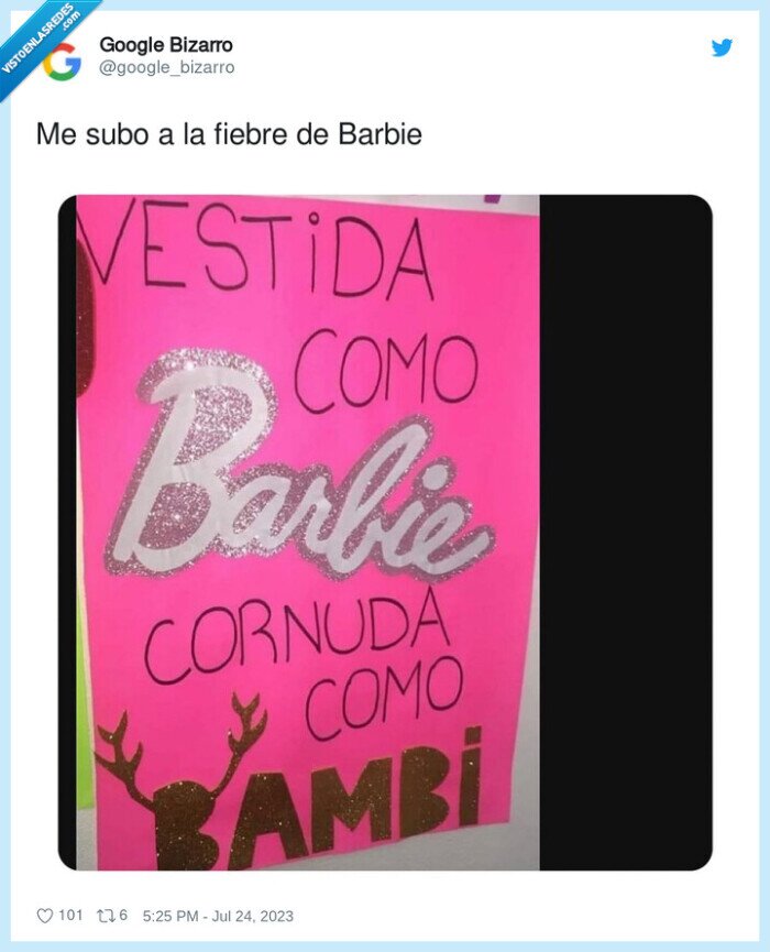 barbie,bambi,cornuda,vestida
