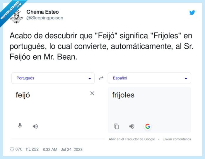 portugués,convierte,descubrir,significado,frijoles,feijoo