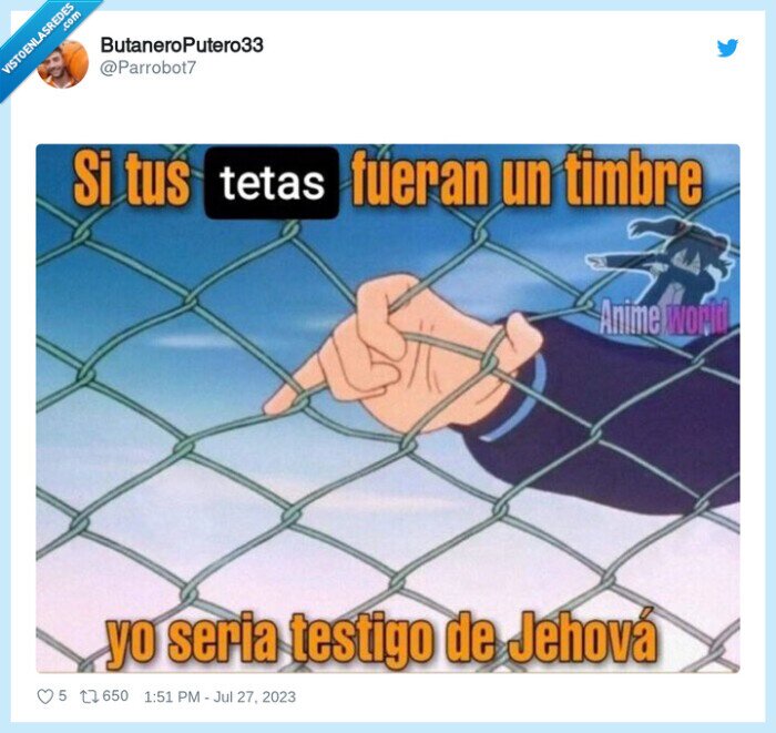 tetas,timbre,testigo de jehova
