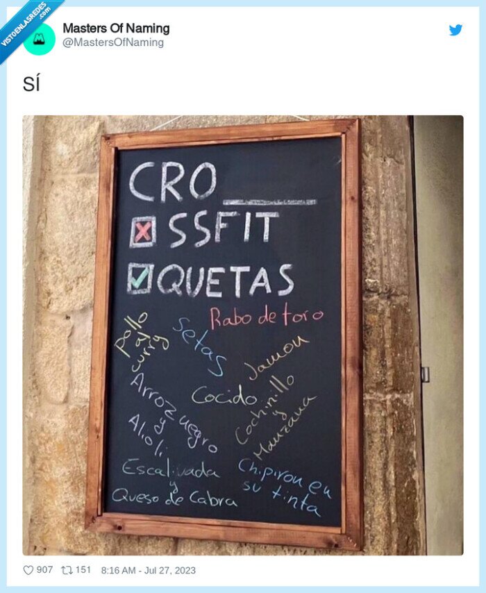 croquetas,crossfit,bar