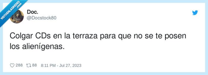 alienígenas,terraza,colgar,aliens,cds