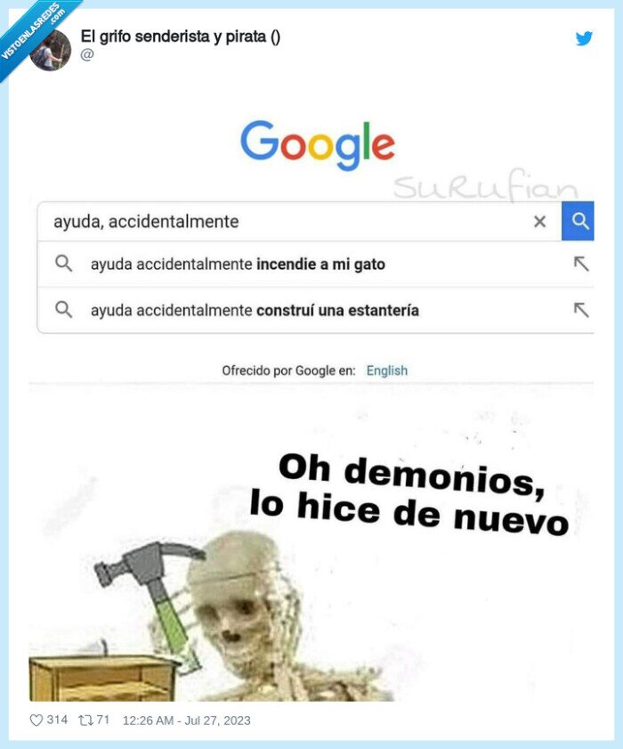 construir,accidentalmente,estantería