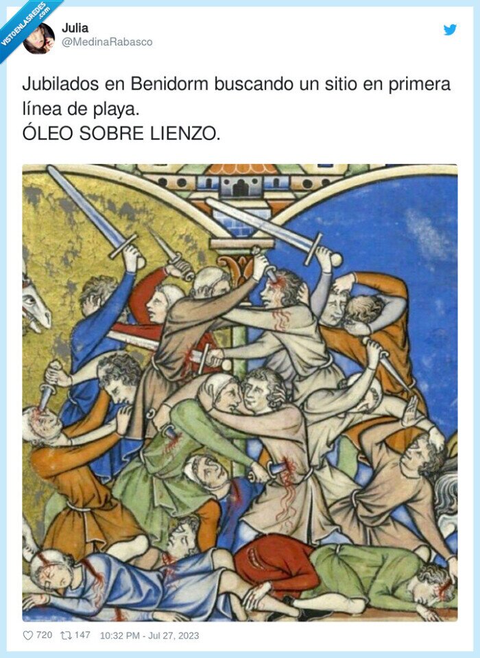 jubilados,benidorm,buscando,primera línea,lienzo