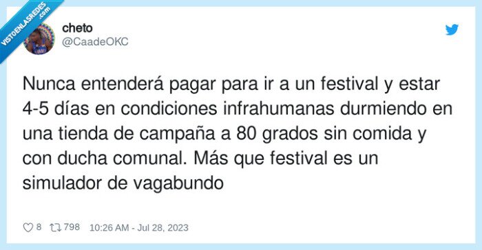 infrahumanas,condiciones,vagabundo,simulador,durmiendo,festivales