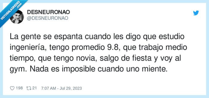 ingeniería,imposible,mentir,tiempo,estudio,trabajo