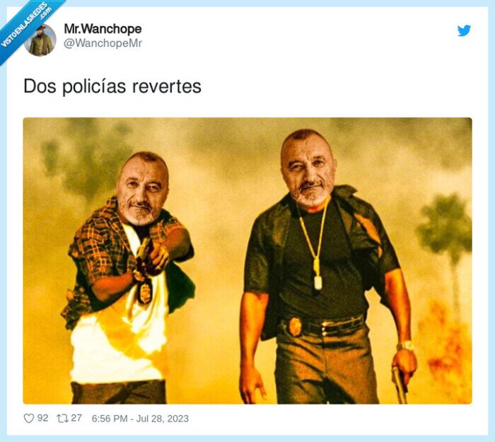 dos policías,revertes