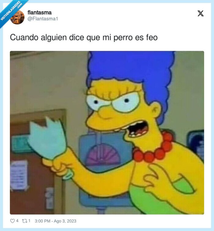 amenazar,perro,feo,marge