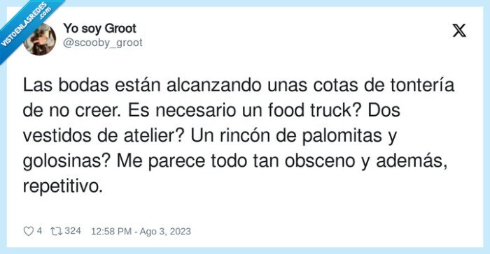 repetitivo,tonterías,bodas