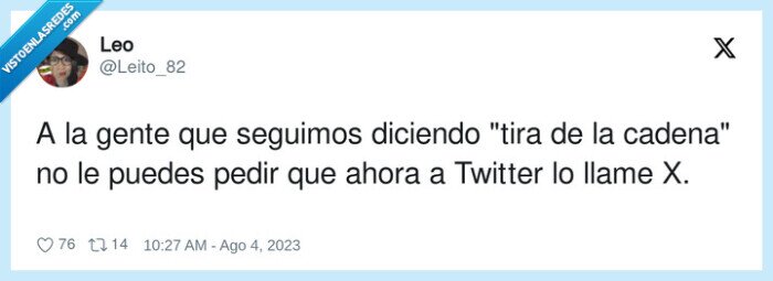tirar de la cadena,twitter,x
