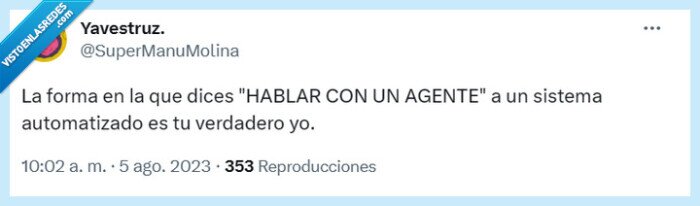 agente,automático,hablar
