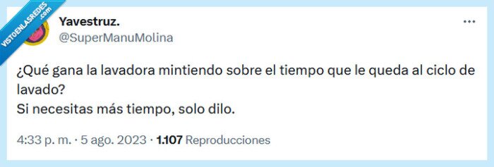 lavadora,ciclo,mentir,tiempo