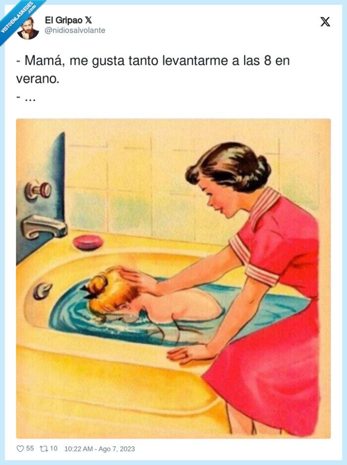 levantarme,mamá,verano,gustar,madrugar