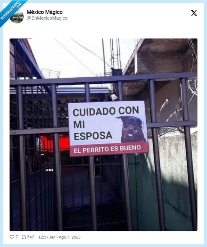 cartel,alertar,esposa,perro