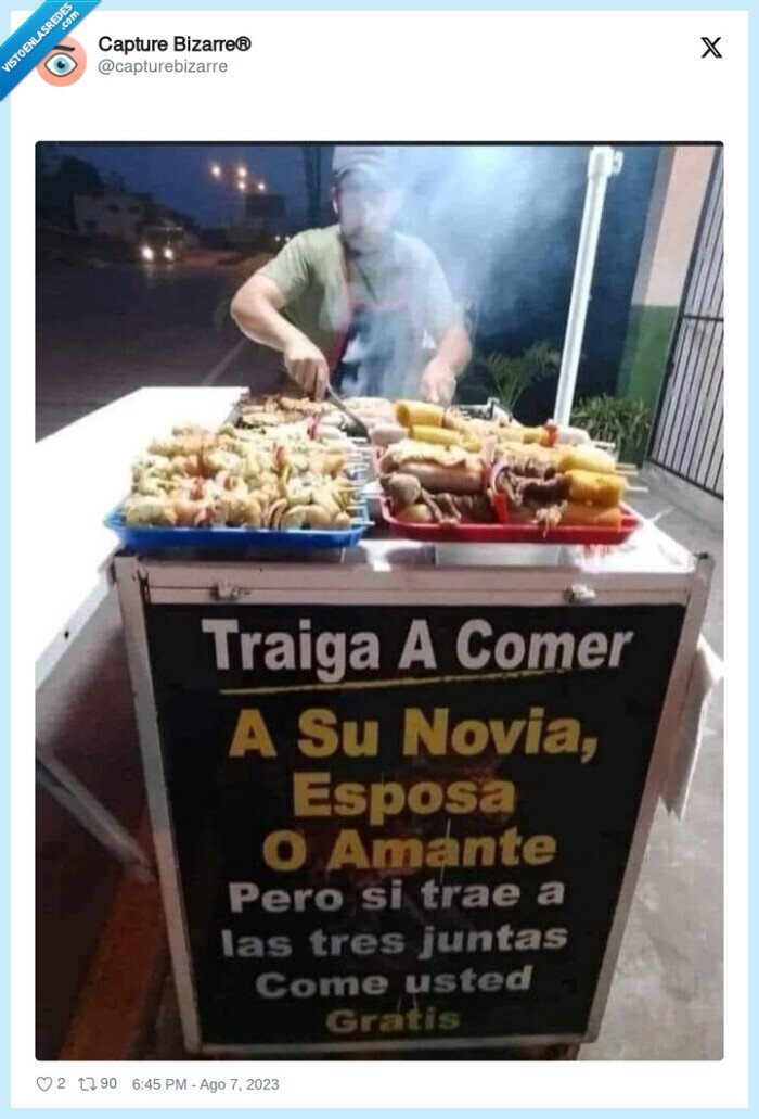 negocio,calle,comer,gratis,esposa,novia,amante