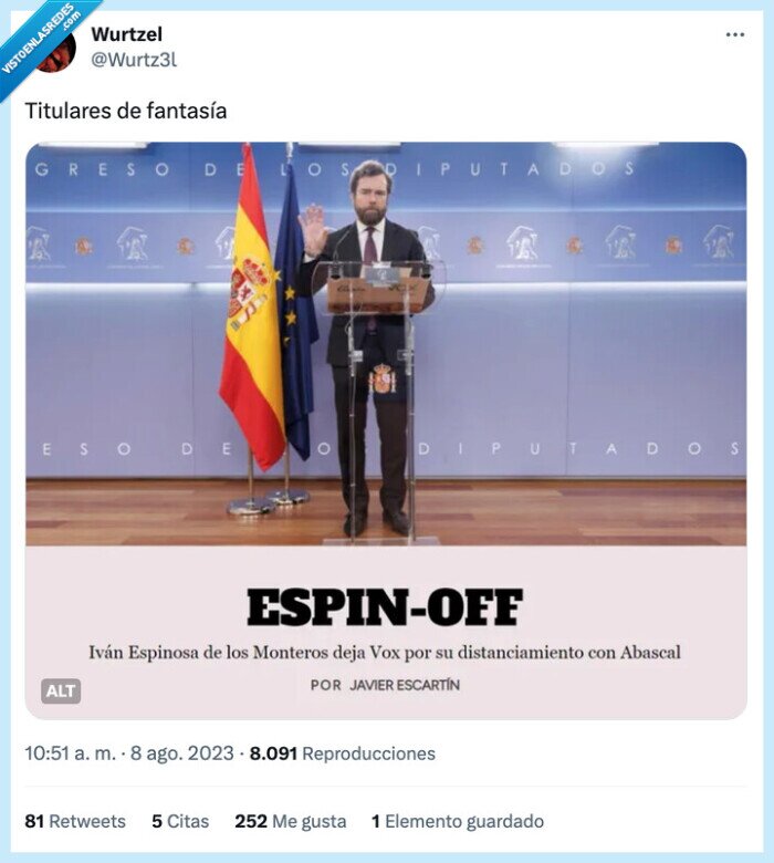 vox,espin-off,espinosa de los monteros