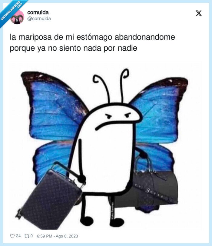 abandonar,estómago,mariposa