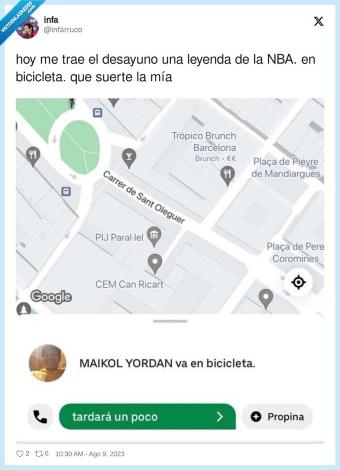 bicicleta,desayuno,leyenda,suerte,envio,maikol yordan