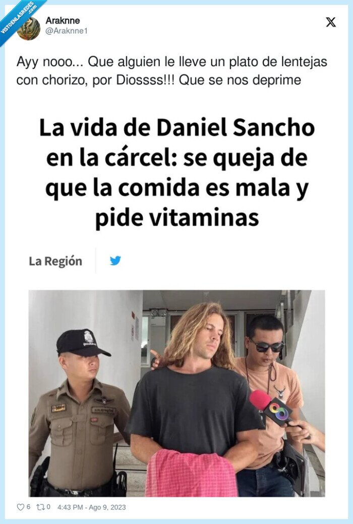 carcel,tailandia,daniel sancho,asesinato