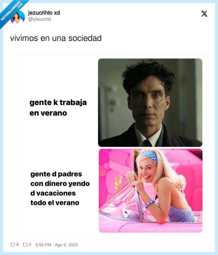 vacaciones,barbie,openheimer,verano,trabajar