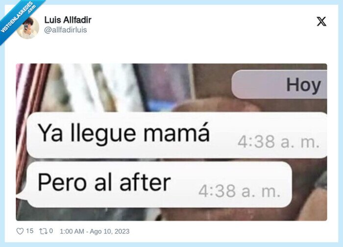 llegar,after,mensaje,madre