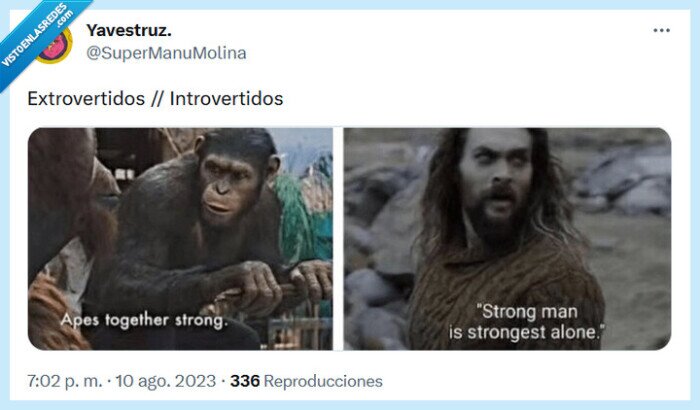extrovertido,introvertido,el planeta de los simios,aquaman