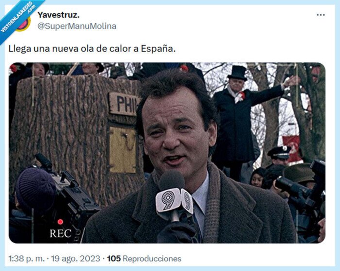 ola,calor,españa,día de la marmota