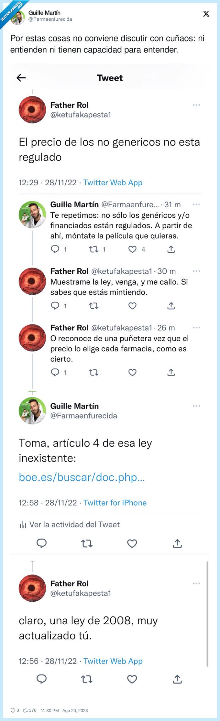 regulación,genericos,precio