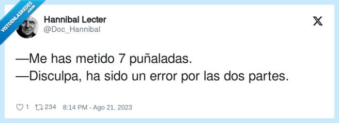 puñaladas,disculpa,partes,error