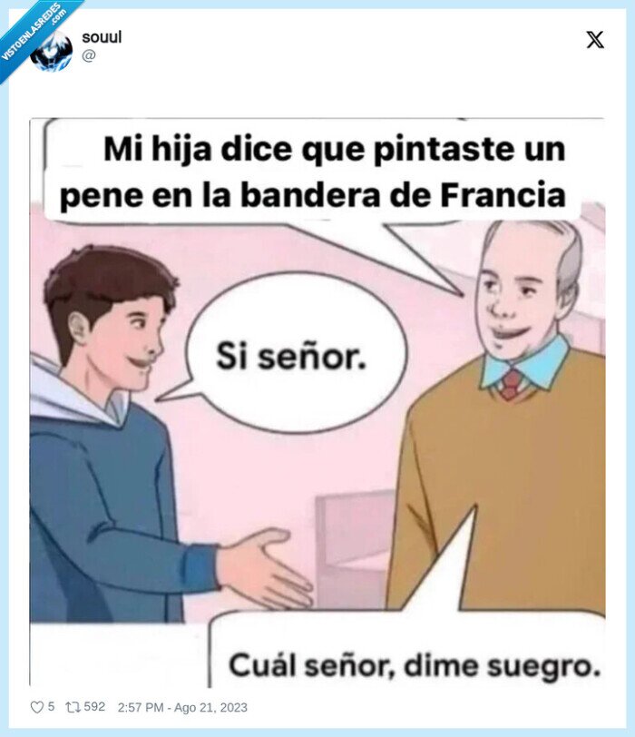 franceses,bandera,burla