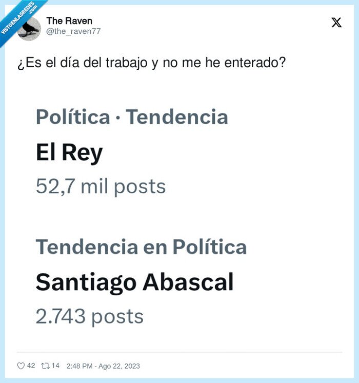 dia del trabajo,rey,abascal