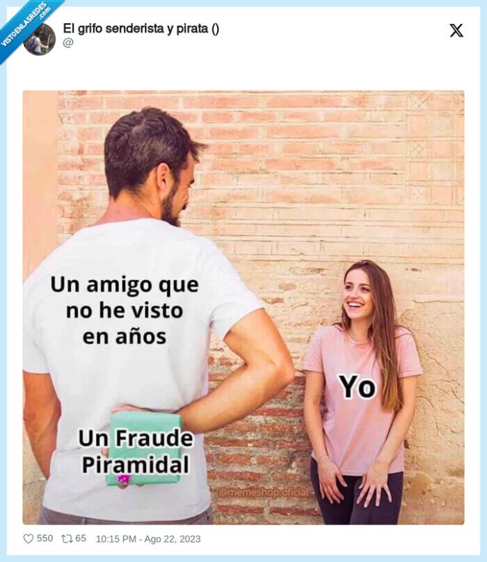 estafa piramidal,amigos,trading