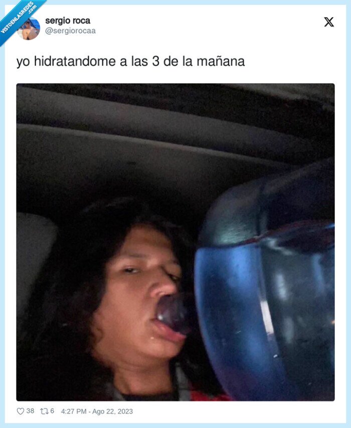 hidratandome,noche,beber,garrafa