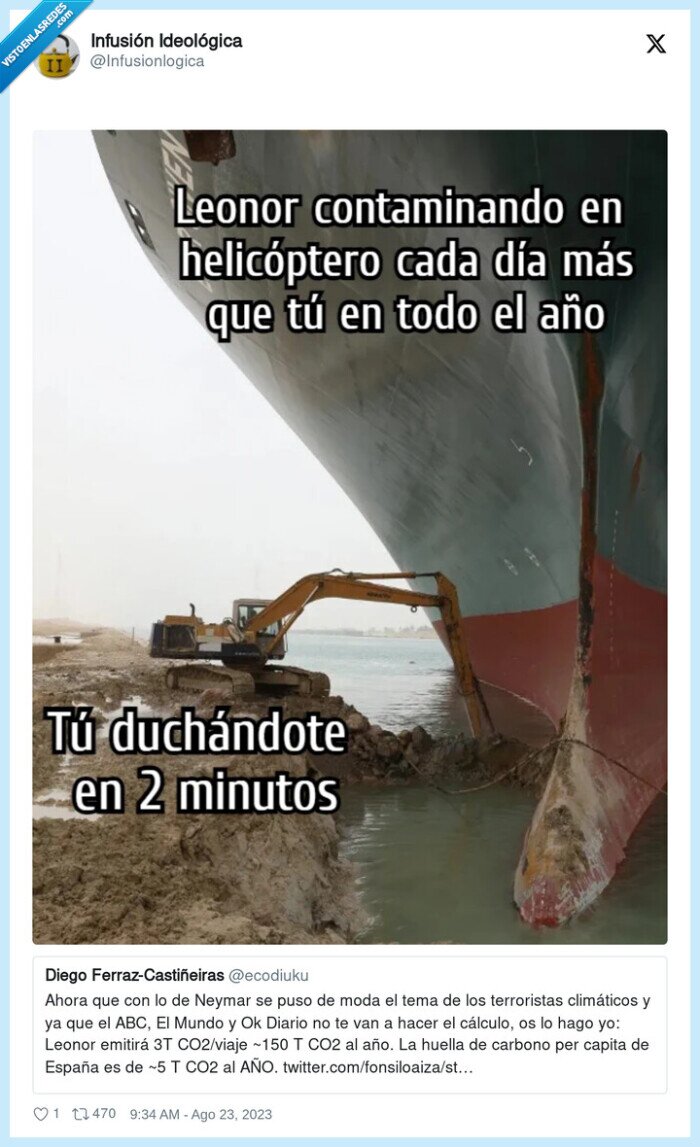 leonor,infanta,gasto,contaminar,helicoptero