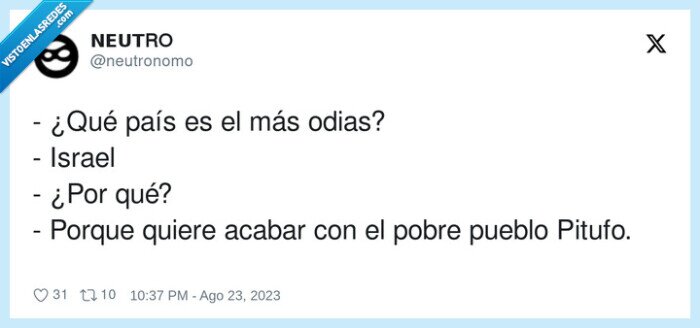 israel,acabar,pitufo