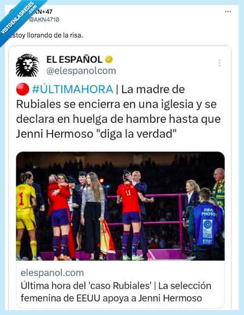 rubiales,madre,huelga de hambre