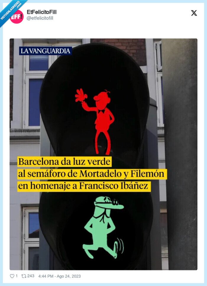 semáforo,filemon,mortadelo,barcelona