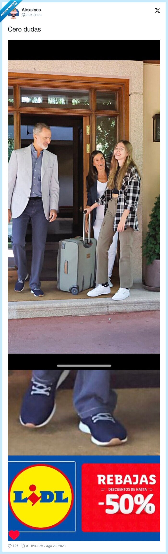 cutre,rey,felipe vi,lidl,zapatillas