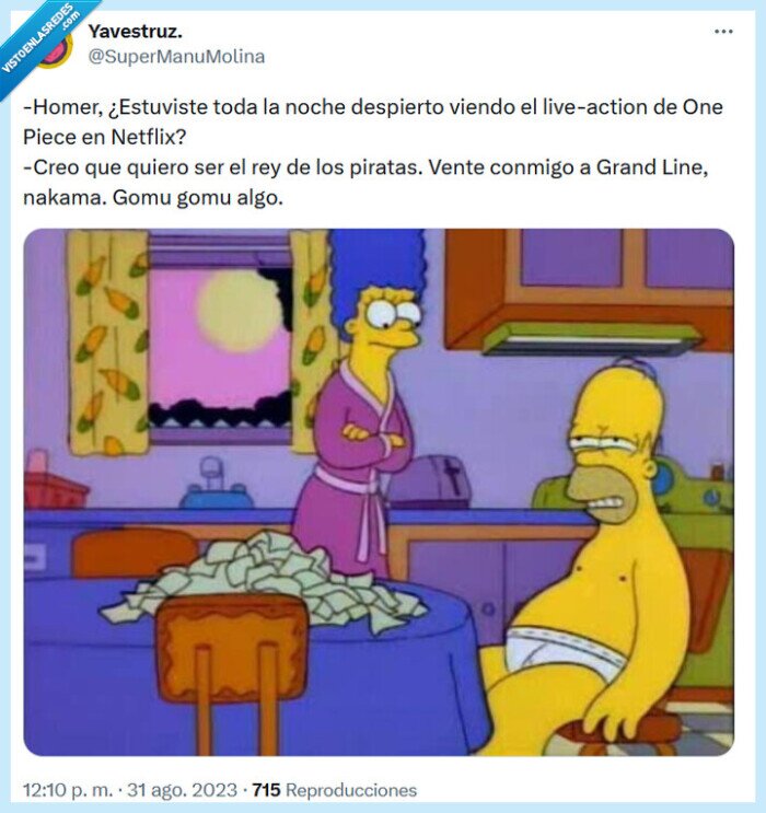 one piece,los simpson,netflix