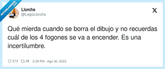 incertilumbre,encender,fogones