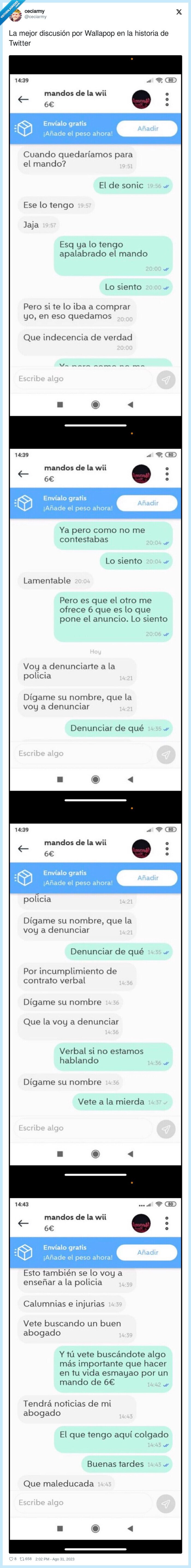 discusión,wallapop,historia