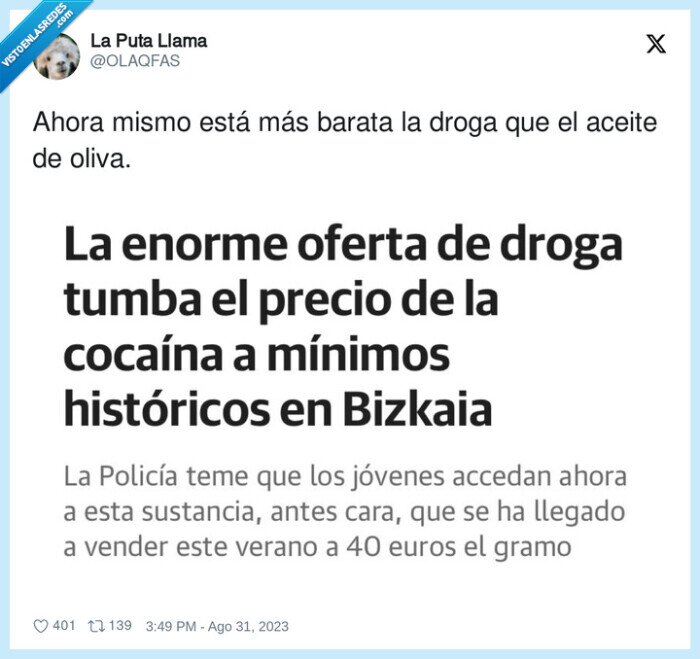barata,aceite,coca,droga