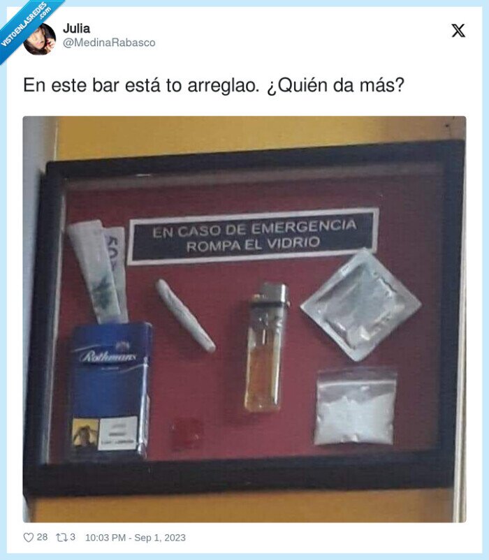 vitrina,bar,vicios
